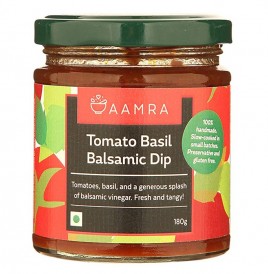 Aamra Tomato Basil Balsamic Dip  Jar  180 grams